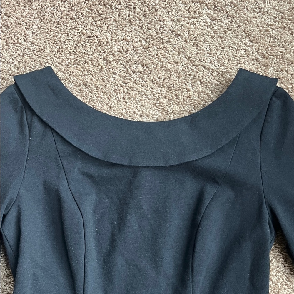 Boden Elegant Classic Black Long Sleeve Midi Dress Size 8 - Picture 4 of 10